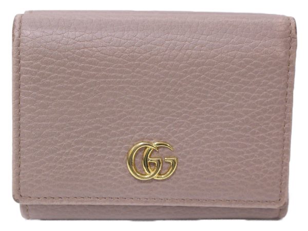 imgrc0085021632 Gucci GG Marmont Tri fold Folding Wallet Beige