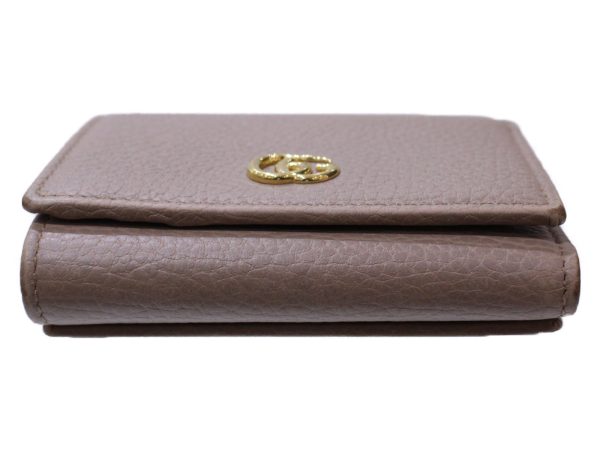 imgrc0085021637 Gucci GG Marmont Tri fold Folding Wallet Beige