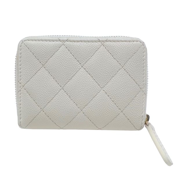 imgrc0085278968 CHANEL Coin Case Card Case Caviar Skin Ivory