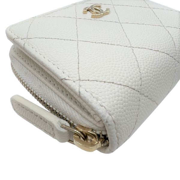 imgrc0085278971 CHANEL Coin Case Card Case Caviar Skin Ivory