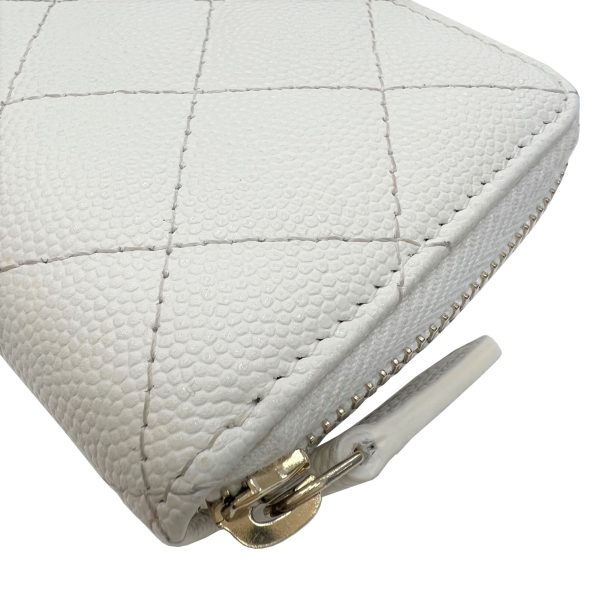 imgrc0085278973 CHANEL Coin Case Card Case Caviar Skin Ivory