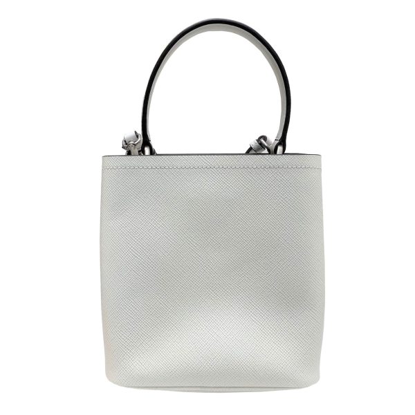 imgrc0085462947 PRADA 2WAY Handbag Pannier Saffiano White