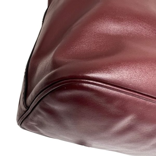 imgrc0085715126 PRADA Soft Calf Shoulder Bag Leather Bordeaux