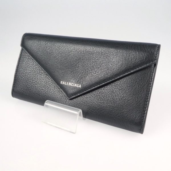 imgrc0085725484 Balenciaga Paper Long Wallet Black