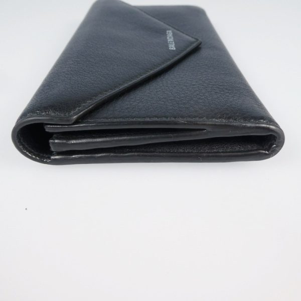 imgrc0085725490 Balenciaga Paper Long Wallet Black