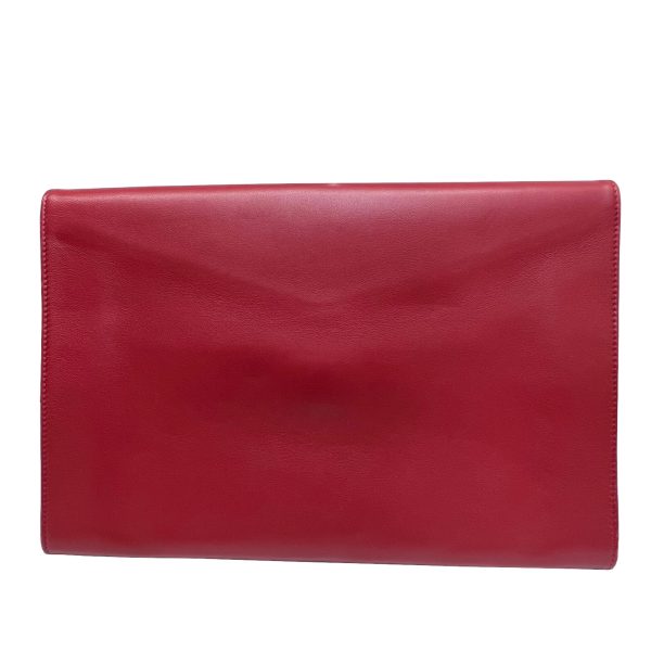 imgrc0085883175 CHANEL Clutch Bag Bicolor Lambskin Navy Red