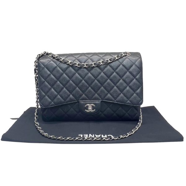 imgrc0086035760 CHANEL Big Matelasse Chain Shoulder Bag Caviar Skin Black