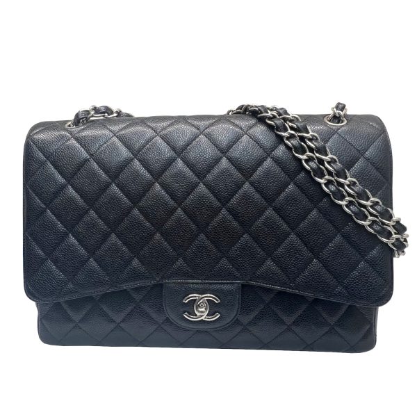 imgrc0086035774 CHANEL Big Matelasse Chain Shoulder Bag Caviar Skin Black