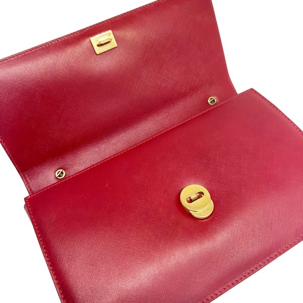 imgrc0086043973 Salvatore Ferragamo Vara Shoulder Bag Leather Red