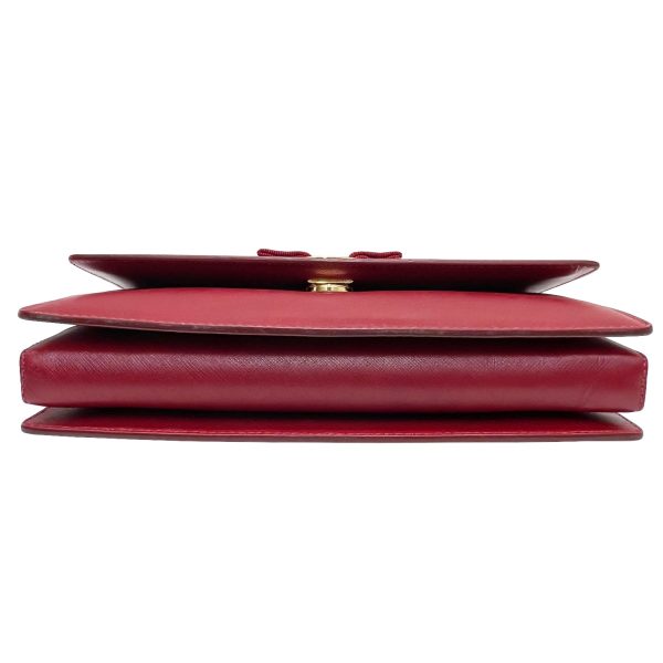 imgrc0086043980 Salvatore Ferragamo Vara Shoulder Bag Leather Red