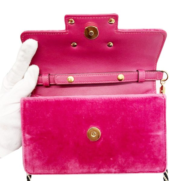 imgrc0086103714 GUCCI Broadway Square G Shoulder Bag Velvet Pink