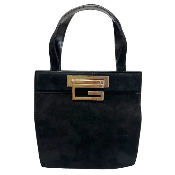 imgrc0086176466 GUCCI Mini Handbag Suede Leather Black