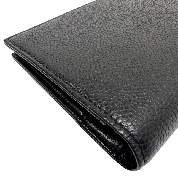 imgrc0086293854 CHANEL Bifold Long Wallet Caviar Skin Black