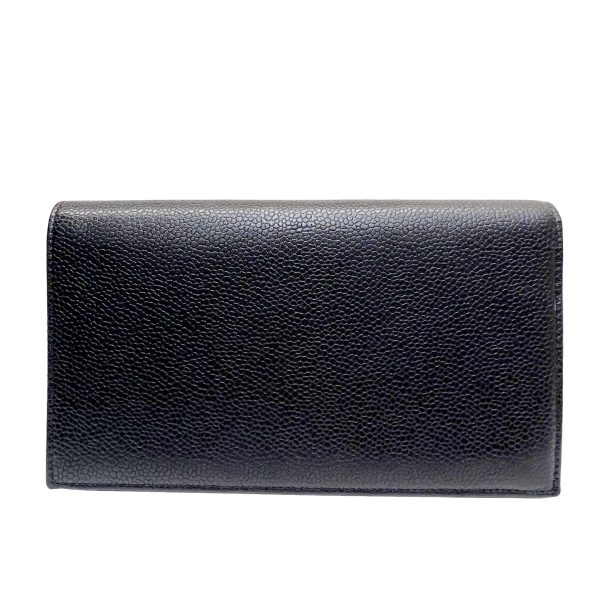 imgrc0086293859 CHANEL Bifold Long Wallet Caviar Skin Black