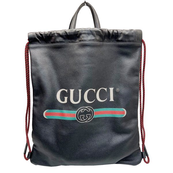 imgrc0086507084 GUCCI Drawstring Backpack Black