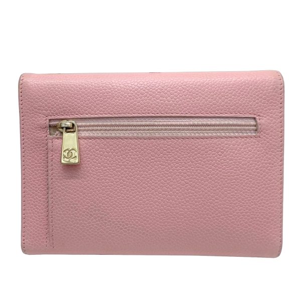 imgrc0086516492 CHANEL Trifold Wallet Caviar Skin Pink