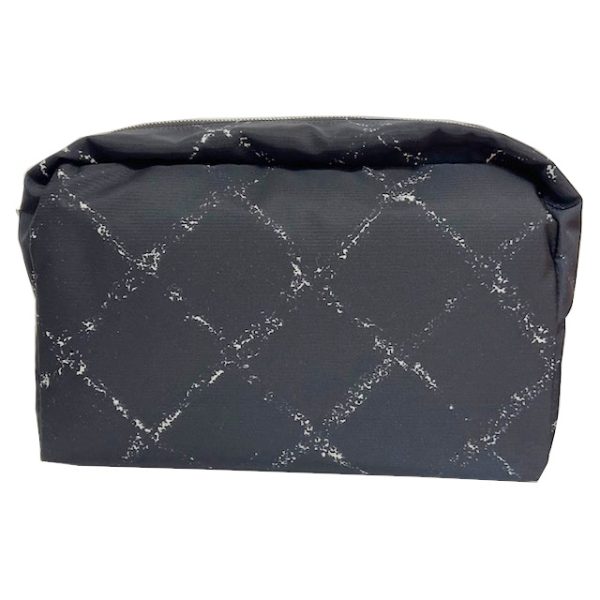 imgrc0086696993 CHANEL Old Travel Line Cosmetic Pouch Nylon Black