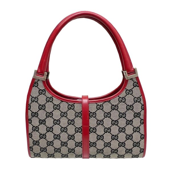 imgrc0086858544 GUCCI GG Canvas Jackie Shoulder Bag Red Leather