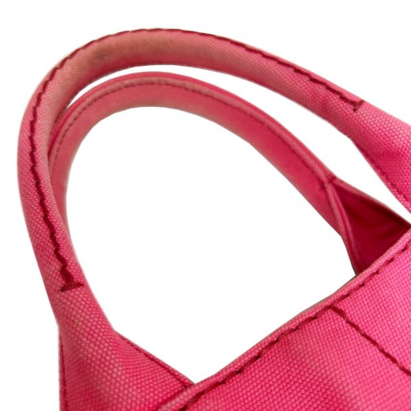 imgrc0087123623 PRADA Mini Canapa Tote 2WAY Handbag Canvas Pink