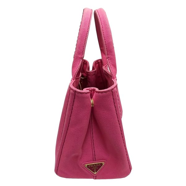 imgrc0087123632 PRADA Mini Canapa Tote 2WAY Handbag Canvas Pink