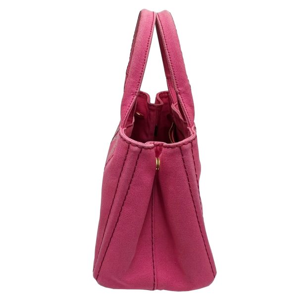 imgrc0087123636 PRADA Mini Canapa Tote 2WAY Handbag Canvas Pink