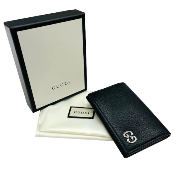 imgrc0087140684 GUCCI Card Case Pass Case Leather Black