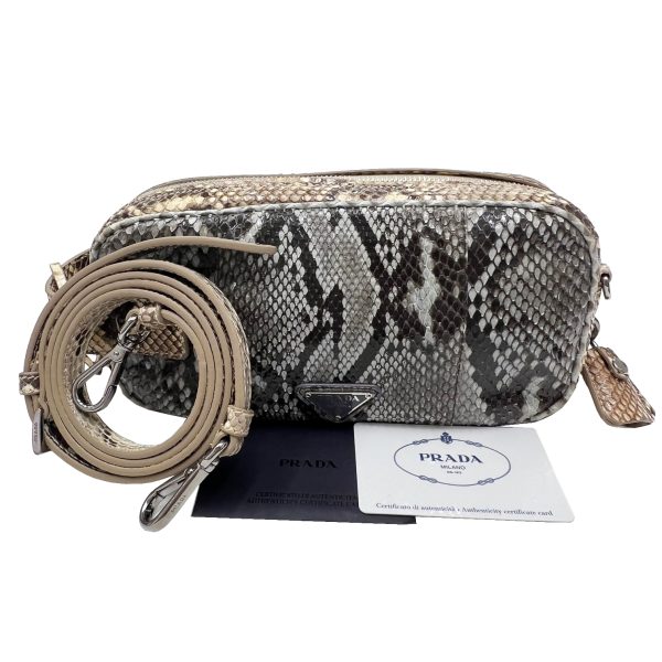 imgrc0087298810 PRADA 2WAY Shoulder Clutch Bag Python Leather