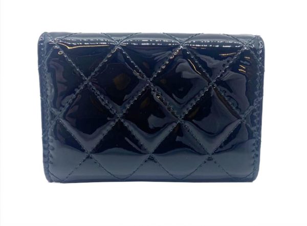 imgrc0087415863 CHANEL Classic Small Flap Wallet Enamel Black