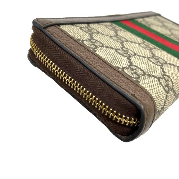 imgrc0087501608 GUCCI Round Zipper Long Wallet Ophidia GG Beige Red Green