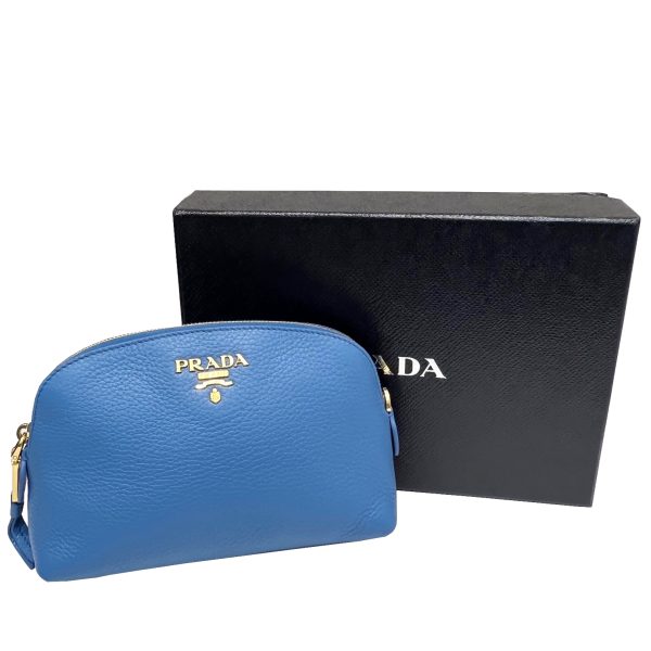 imgrc0087540972 PRADA Pouch Accessory Case Leather Blue