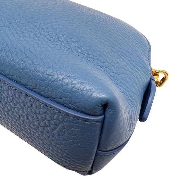 imgrc0087540975 PRADA Pouch Accessory Case Leather Blue