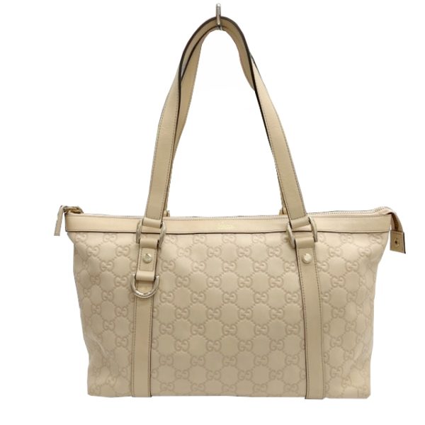 imgrc0087817485 GUCCI Abby Tote Bag GG Supreme Leather Beige