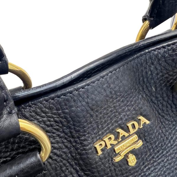 imgrc0087870448 PRADA 2WAY Shoulder Handbag Leather Black