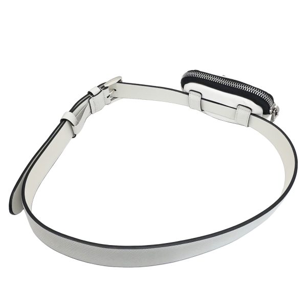 imgrc0087921295 PRADA Belt with Pouch Saffiano White