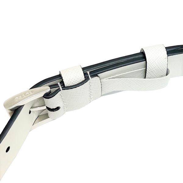 imgrc0087921297 PRADA Belt with Pouch Saffiano White