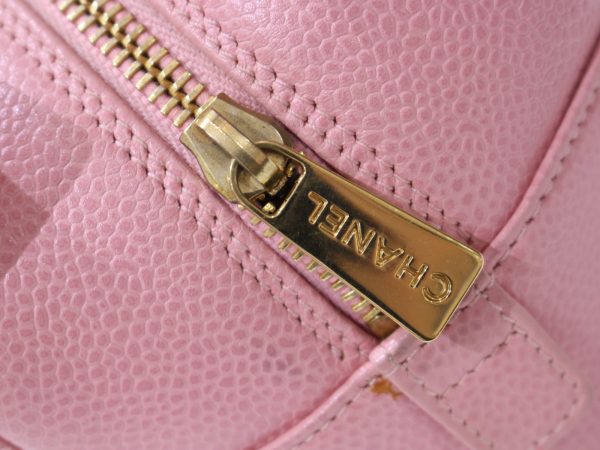 imgrc0087941585 Chanel Double Chain Handbag Caviar Skin Pink