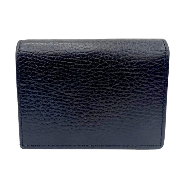 imgrc0088057599 GUCCI Butterfly Mini Wallet GG Marmont Leather Black