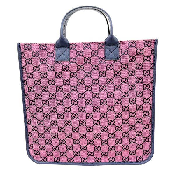 imgrc0088068163 GUCCI Childrens Tote Bag Handbag Pink Navy Multicolor