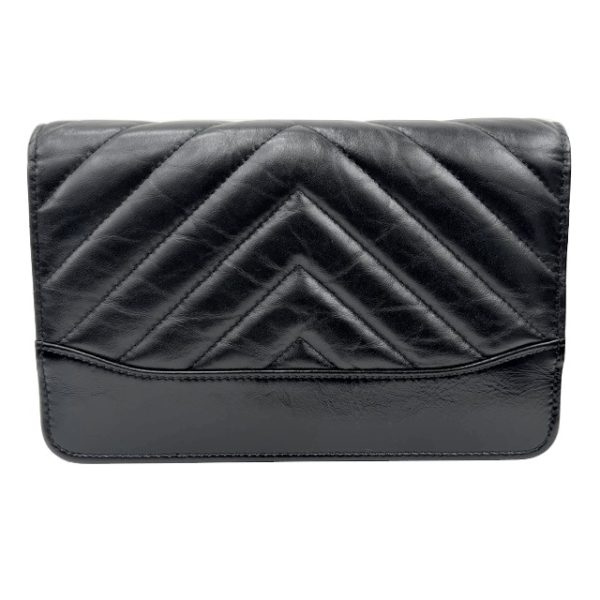 imgrc0088196645 CHANEL Gabriel de Chanel Chain Wallet Aged Calf Black