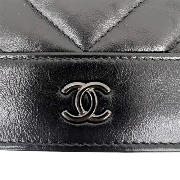 imgrc0088196650 CHANEL Gabriel de Chanel Chain Wallet Aged Calf Black