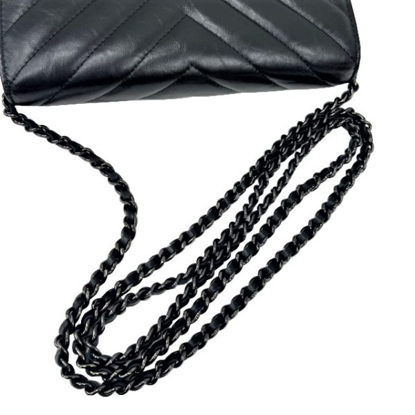 imgrc0088196654 CHANEL Gabriel de Chanel Chain Wallet Aged Calf Black