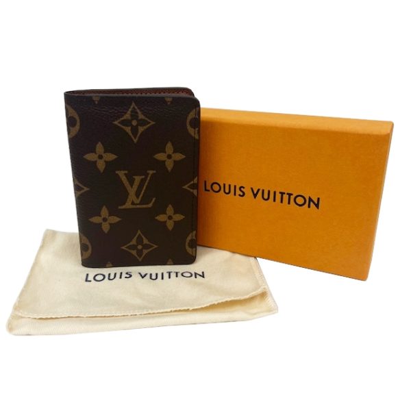 imgrc0088246704 Louis Vuitton Organizer de Poche Card Case Monogram Canvas Brown