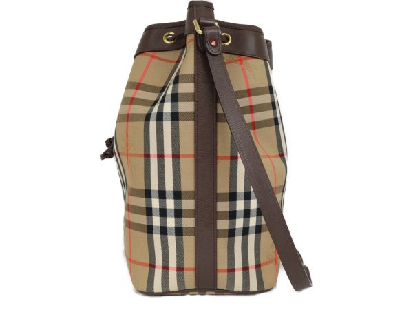 imgrc0088320248 Burberry Drawstring Shoulder Bag Nova Check Brown