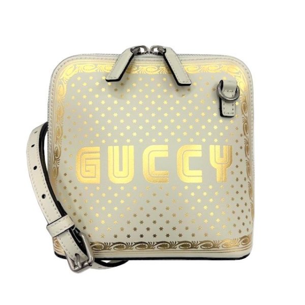 imgrc0088332757 GUCCI SEGA Collaboration Shoulder Bag Mini Leather Ivory