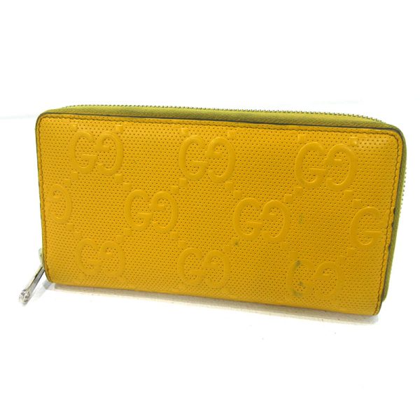 imgrc0088481232 Gucci Gg Embossed Round Zipper Long Wallet Yellow