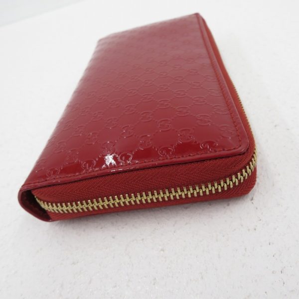 imgrc0088661431 Gucci Micro Guccisima Patent Leather Round Zipper Long Wallet Red