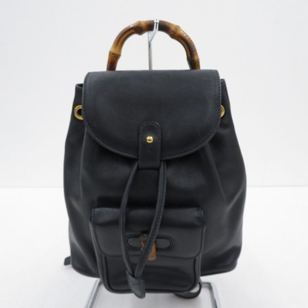 imgrc0088770540 Gucci Bamboo Line Rucksack Vintage Black