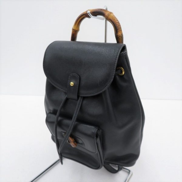 imgrc0088770573 Gucci Bamboo Line Rucksack Vintage Black