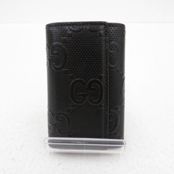 imgrc0088770662 Gucci Gg Embossed Key Case Black