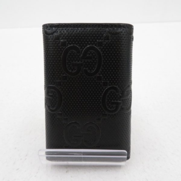 imgrc0088770663 Gucci Gg Embossed Key Case Black